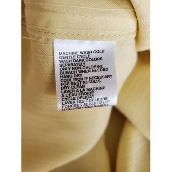 Tommy Bahama Men's Yellow 100% Silk Button-Down Shirt 3X Big & Tall Relaxed Fit - Picture 6 of 9